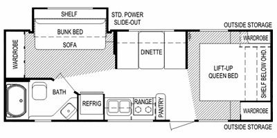 2008 Skyline Malibu Super Light 2511SL floorplan