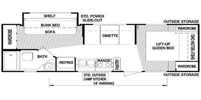 2008 Skyline Malibu 2511 floorplan