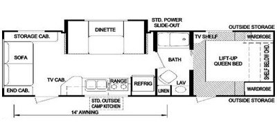 2008 Skyline Malibu 2611 floorplan