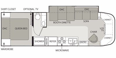 2008 Four Winds Dutchmen Dorado 31BH floorplan