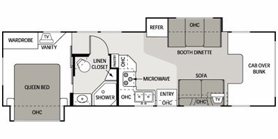 2008 Four Winds Dutchmen 31F floorplan