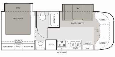 2008 Four Winds Siesta 26BE floorplan