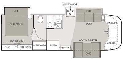 2008 Four Winds Chateau Citation 29BG floorplan