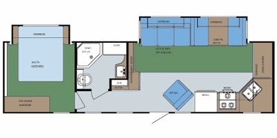 2008 Gulf Stream Emerald Bay 30FKRQ floorplan