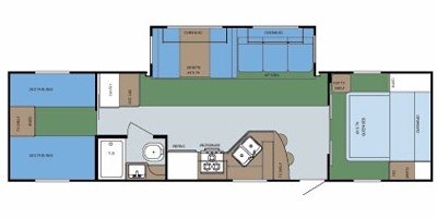 2008 Gulf Stream Emerald Bay 31TRBW floorplan