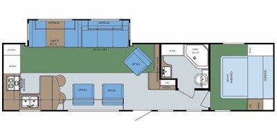 2008 Gulf Stream Emerald Bay 32TRBW floorplan