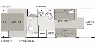 2008 Four Winds Chateau Sport 28A floorplan