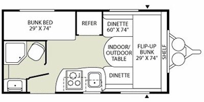 2008 Fleetwood Orbit Sport 716FD floorplan