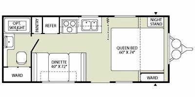 2008 Fleetwood Orbit 210FQ floorplan