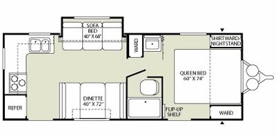 2008 Fleetwood Orbit 240RKS floorplan