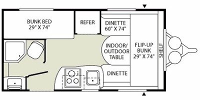 2008 Fleetwood Pegasus Sport 716FD floorplan