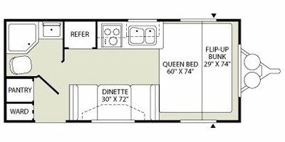 2008 Fleetwood Pegasus Sport 718FQ floorplan