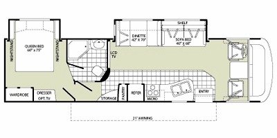 2008 Fleetwood Terra 33L floorplan