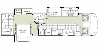 2008 Fleetwood Terra 36T floorplan