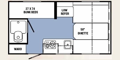 2008 R-Vision Trail-Lite Crossover TLX160BH floorplan