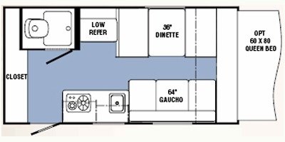 2008 R-Vision Trail-Lite Crossover TLX170T floorplan