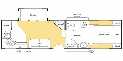2008 Keystone Copper Canyon 241FWSLS floorplan