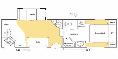 2008 Keystone Copper Canyon 241FWSLS floorplan