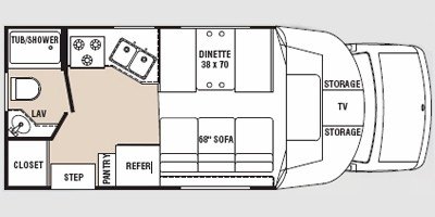 2008 R-Vision Trail-Lite B-Plus 213 floorplan