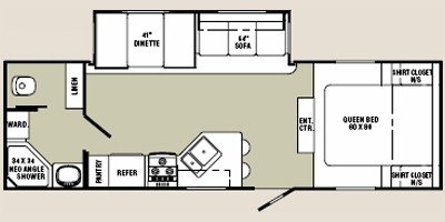 2008 R-Vision Trail-Lite TL28RB floorplan