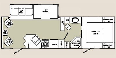 2008 R-Vision Trail-Lite TL29RL floorplan