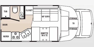 2008 R-Vision Trail-Lite B-Plus 214 floorplan