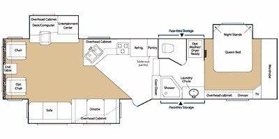 2008 Keystone Copper Canyon 339FWTSL floorplan