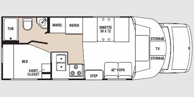 2008 R-Vision Trail-Lite B-Plus 251 floorplan