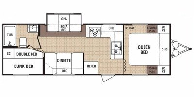 2008 Dutchmen SSL Lite 28H floorplan