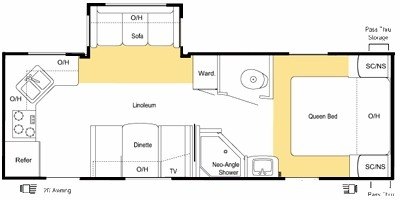 2008 Keystone Sprinter 242RKS floorplan