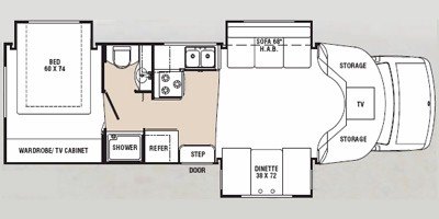 2008 R-Vision Trail-Lite B-Plus 293TS floorplan