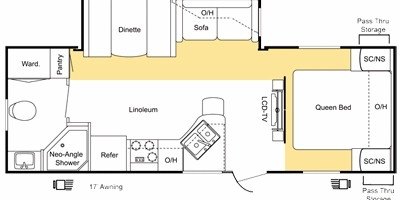 2008 Keystone Sprinter 250RBS floorplan