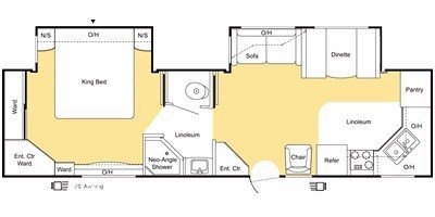 2008 Keystone Sprinter 300KBS floorplan