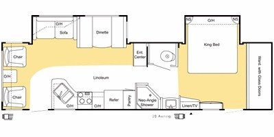 2008 Keystone Sprinter 310KBS floorplan