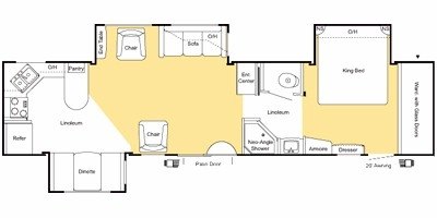 2008 Keystone Sprinter 378SLS floorplan