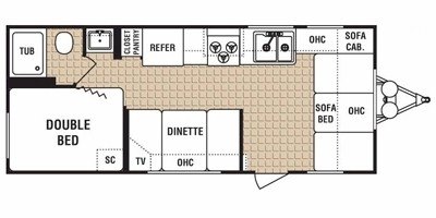 2008 Dutchmen Lite 18B floorplan