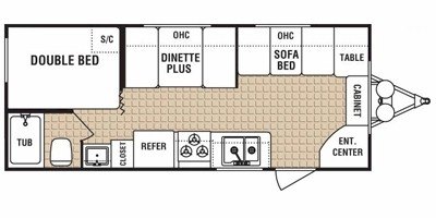 2008 Dutchmen Lite 18F floorplan