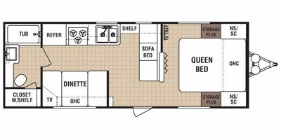 2008 Dutchmen Lite 25F floorplan