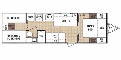 2008 Dutchmen Lite 29Q floorplan