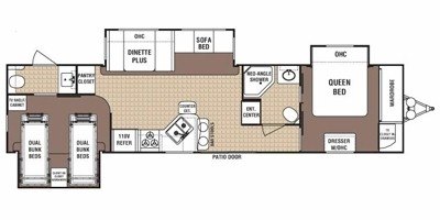 2008 Dutchmen DSL 37Q floorplan