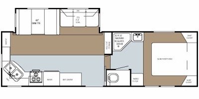 2008 Gulf Stream Canyon Trail Midprofile 25FRKW floorplan