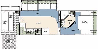 2008 Forest River Wildcat 31THSB East Coast floorplan