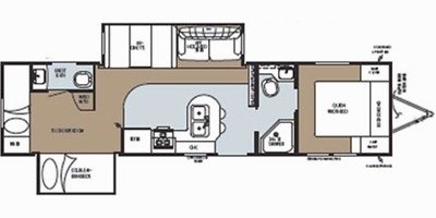 2008 Gulf Stream Canyon Trail Midprofile 35TBHS floorplan