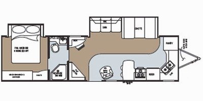 2008 Gulf Stream Canyon Trail Midprofile 32TFMK floorplan