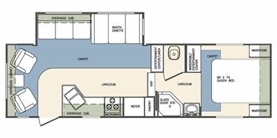 2008 Forest River Wildcat 27RLSE East Coast floorplan