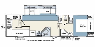 2008 Forest River Wildcat 29BHBP West Coast floorplan