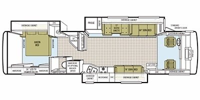 2008 Tiffin Motorhomes Allegro Bay 38TGB floorplan