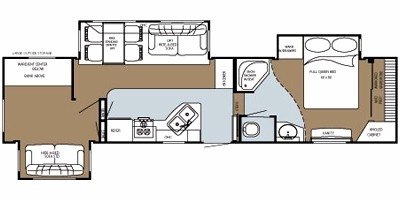 2008 Gulf Stream Mako Blue Water Edition 34FSBW floorplan