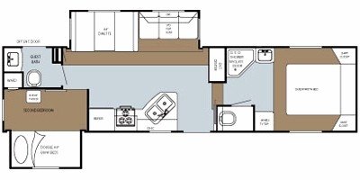 2008 Gulf Stream Mako Midprofile 30FBHS floorplan