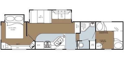 2008 Gulf Stream Mako Midprofile 33FBHT floorplan